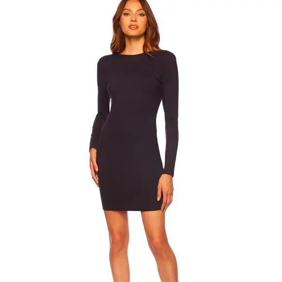 $168 New Susana Monaco Revolve Open Back Dress - Black - S